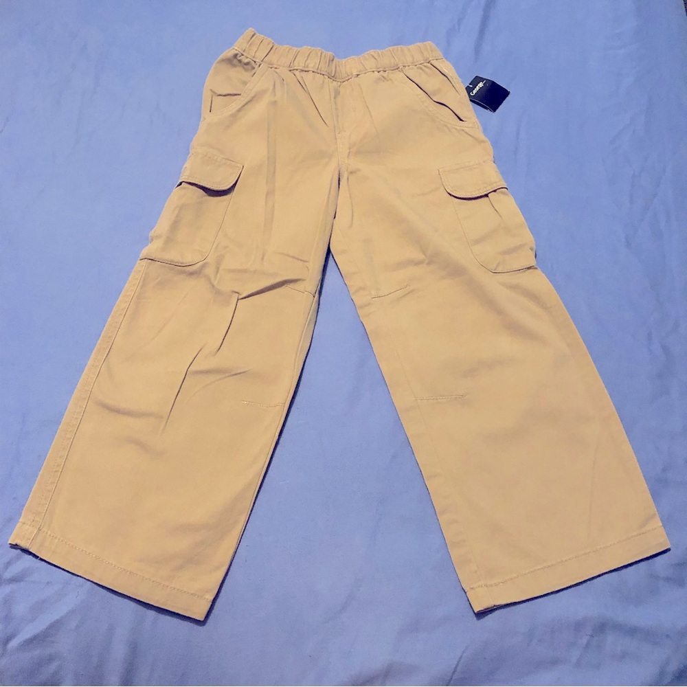 George Boys 100% Cotton Khaki Cargo Trouser